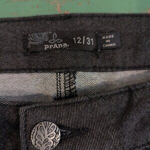 Prana charcoal straight leg denim jeans